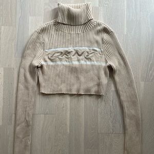 DKNY Cropped Turtle Neck Sweater